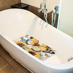 Shower Mat Non Slip 26.8 x 15.1 Inches, Butterfly Sunflowers Bathtub Mat Shower - Image 5