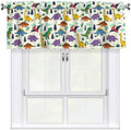 Dinosaur Cartoon Animal Room Window Valance 54x18 Inch by XBFCDN