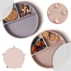 Moonkie Suction Plates for Baby | 100% Silicone BPA-Free Baby Plates by Moonkie