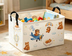 Rectangle Kids Baskets Bear Basket Cute Storage Bin Organizer Boys Box - Image 4
