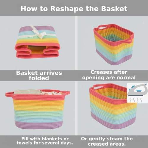 XUANGUO Woven Cotton Rope Storage Basket - Image 7