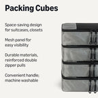 Amazon Essentials 4-Piece Packing Cubes Travel Accessories Set, Space-Saving - Image 2