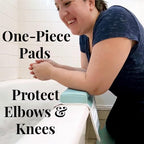 Bath Kneeler & Elbow Rest–Thick, Non-Slip 1-Piece Pads Protect Elbows and Knees - Image 2