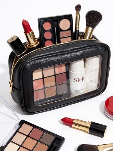 Clear Makeup Bag for Women, Waterproof Travel Clear Makeup Pouch Small Toiletry - Image 2