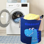 Round Laundry Basket Storage Bins Nursery Hamper Gift Baskets - Image 6
