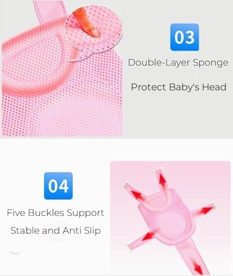 Baby Bath Seat Mat Infant Bathing Support Mat - Image 5