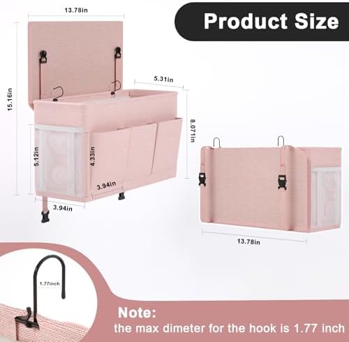 Bedside Caddy Storage Organizer - Image 2
