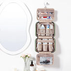 NISHEL Travel Toiletry Bag for women, Portable Hanging makeup Organizer - Image 2