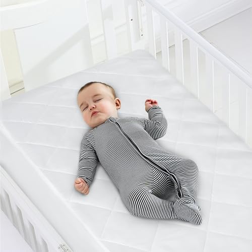 Waterproof Crib Mattress Protector 2 Pack Crib Sheets Mattress Pad Cover - Image 4