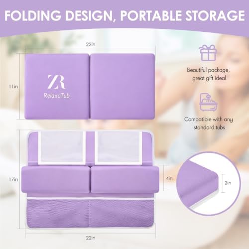 Baby Bath Kneeler and Elbow Rest Pad Set, Bathtub Kneeling pad - Image 4
