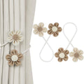 KLOGTSIND Flower Curtain Tiebacks, Decorative Curtain Holdbacks No Drill by KLOGTSINDDirect