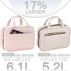 NISHEL Travel Toiletry Bag for women, Portable Hanging makeup Organizer - Image 3