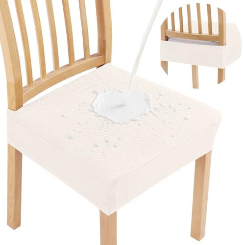 Smiry Waterproof Seat Covers for Dining Room Chairs by Smiry