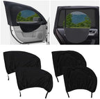 4PCS Car Window Shades with Zipper, Breathable Car Window Cover Baby Window by Turcee