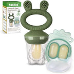 Haakaa Baby Fruit Food Feeder & Mini Freezer Nibble Tray Combo, Breastmilk by haakaa