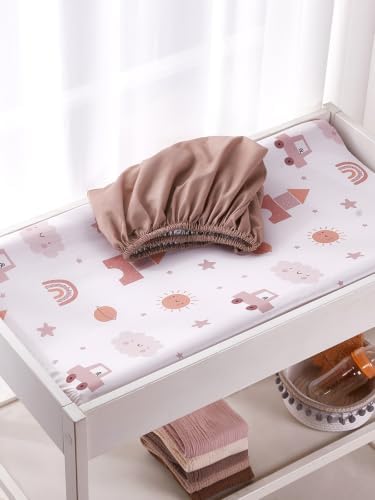 TILLYOU Changing Pad Cover Set in Soft Jersey Material - Image 7