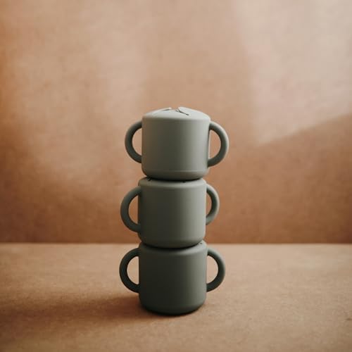 mushie Silicone Snack Cup | Spill Proof Food Container - Image 3