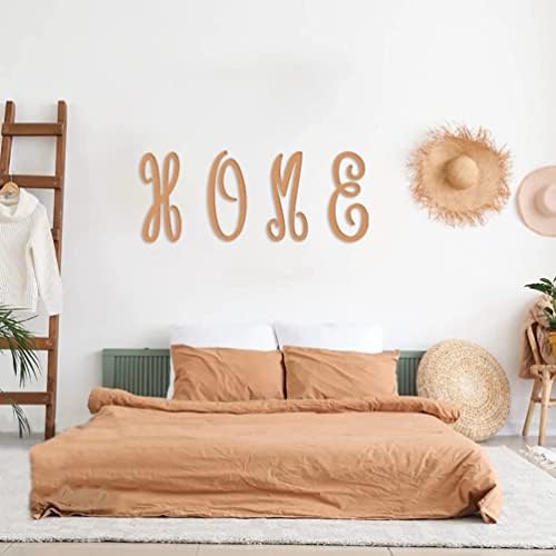 Wooden Letters 12 Inch E for Wall Decor Large Cursive Wood Monogram Letters - Image 3