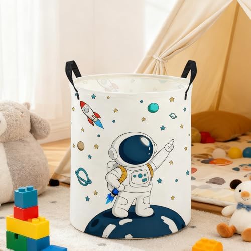 ESSME Kids Laundry Basket, Space Hamper Collapsible Canvas Waterproof Storage - Image 7
