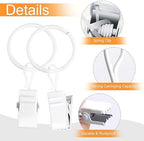 POVETIRE 30 Metal Rings Hooks Hanging Baby Headband Brackets Metal Clips - Image 4