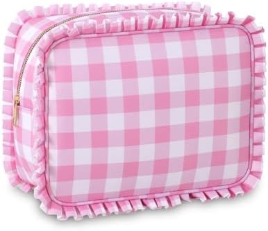 Ruffled Makeup Bag by EMBRUNIONCE