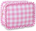 Ruffled Makeup Bag by EMBRUNIONCE