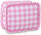 Ruffled Makeup Bag by EMBRUNIONCE