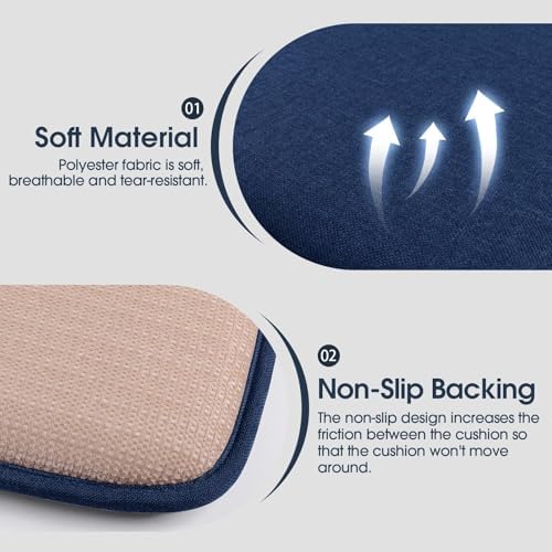 TushGuard Chair Cushions, 4 Pack Memory Foam Chair Pads - Image 2