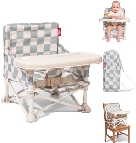 3-in-1 Portable Baby Chair, Foldable Travel Booster Seat by YEFAJUMP