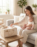 Baby Diaper Caddy Organizer, Portable Nursery Storage Basket - Image 5