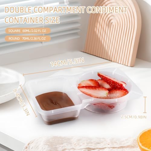 Reusable Snack Containers with Lids 20Pcs, Travel Snack Pack Boxes Camping - Image 2