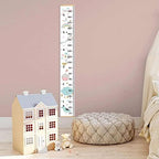 Kids Growth Chart, Wood Frame Fabric Canvas Height Measurement Ruler from Baby - Image 5