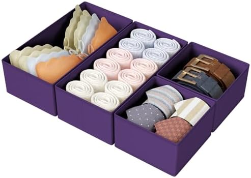 DIMJ Drawer Organizers Clothes, Fabric Closet Organizers and Storage, Shallow by DiMJ
