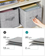 SONGMICS Storage Cubes, 11-Inch Foldable Closet Organizers - Image 6