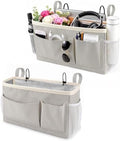 Fab totes Bedside Caddy for Dorm Bed, Bedside Storage Bag Hanging Organizer by Fabtotes