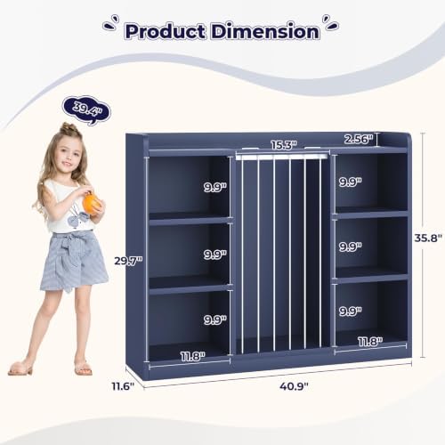 Toy Storage Organizer with 6 Cube, Stuffed Animal Storage - Image 2