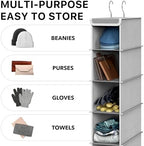 Simple Houseware 2 Pack 10 Shelves Hanging Shoe Organizer - Image 6