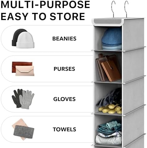 Simple Houseware 2 Pack 10 Shelves Hanging Shoe Organizer - Image 6