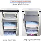 2 Pack Large-Sized Hanging Shoe Organizer 8-Shelf, Hanging Closet Organizer - Image 4
