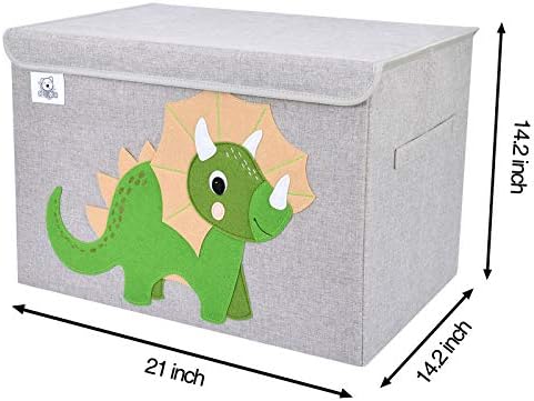 Large Toy Box Storage with Lid, Foldable Fabric Toy Chest Storage - Image 3