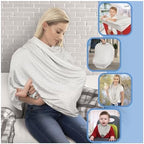 Nuby 5-in-1 Nursing Cover with 3+ Month Teething Bib by NubyUSA