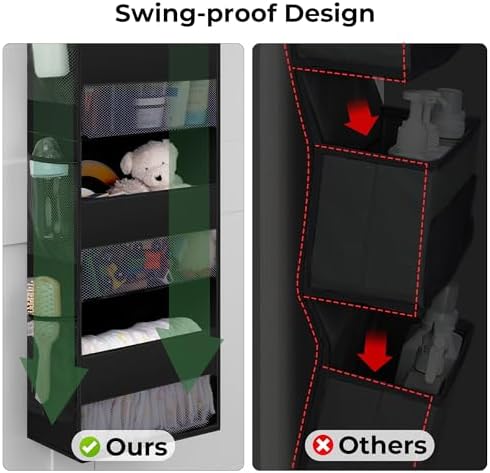 GRANNY SAYS Over the Door Organizer, 4-Shelf Behind the Door Storage - Image 7