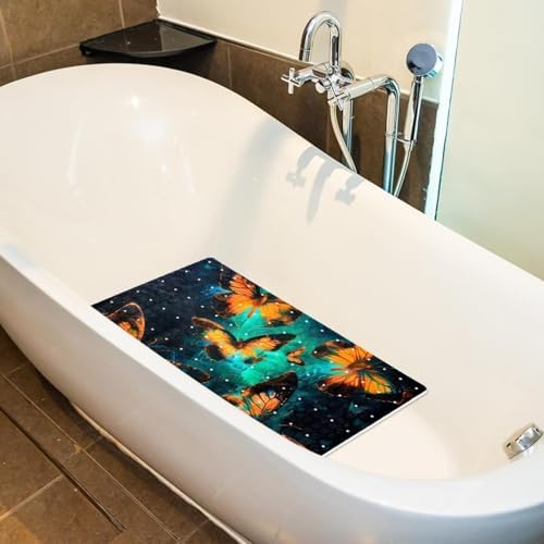 Non Slip Bathtub and Shower Mat 26.8x15.1 inch, Bath Mat - Image 4