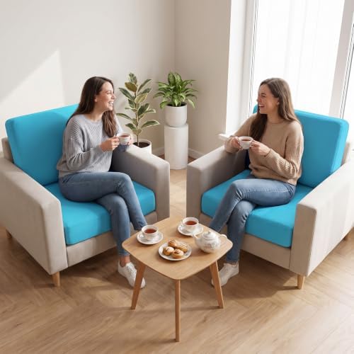 4Pcs Patio Cushion Covers Stretch Outdoor Furniture Protector Slipcovers - Image 2