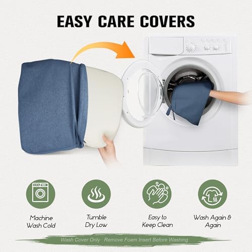 kingphenix Chair Cushions for Dining Chairs, 2.5 Inches Thick - Image 4
