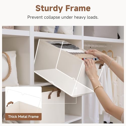 StorageWorks Closet Storage Baskets, Natural Color, Extra Large - Image 4