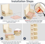 Stackable Closet Organizers and Storage Bins, Open Front Closet Shelf Organizer - Image 4