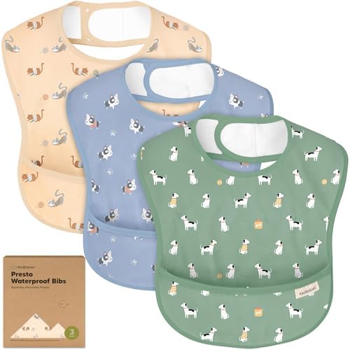 KeaBabies 3-Pack Waterproof Baby Bibs by KeaBabies