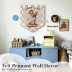 Golf Sports Playroom Decor Banner Pennant Kid Bear Banner Flag, Long Live - Image 2