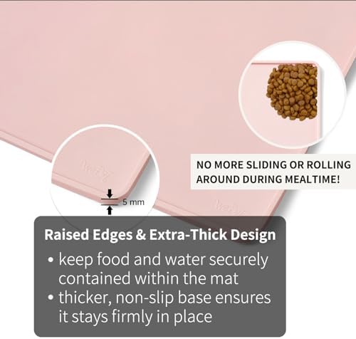 WePet Non-Slip Waterproof Pet Feeding Mat, 20x12 Inch - Image 3